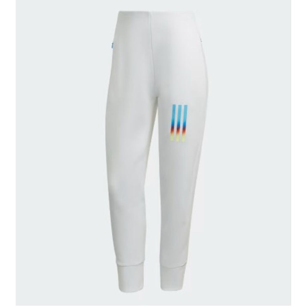 New NWT Adidas Mission Victory Slim-Fit High-Waist Pants Size Small‎ White 7/8
